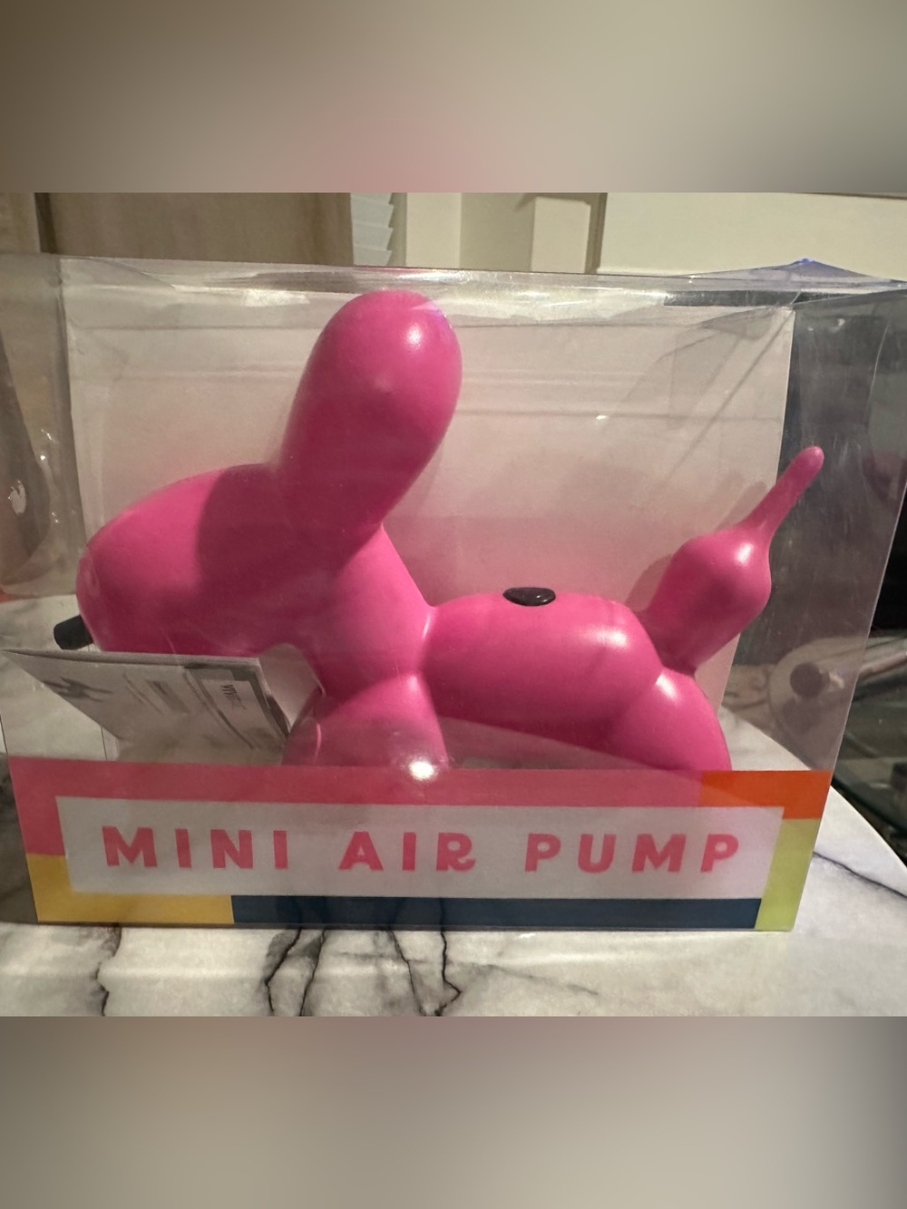 Mini Air Pump — Pink Text Packaging